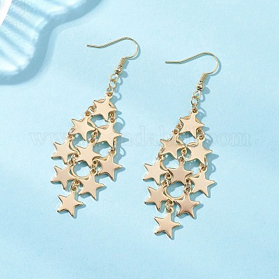 Серьги-подвески из нержавеющей стали марки 304 EJEW-TA00771-01-1