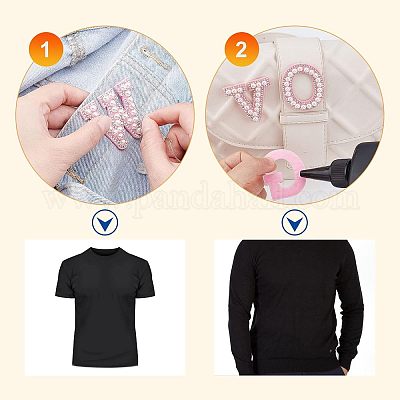 Ткань утюжить / пришивать заплатки DIY-WH0321-80-1