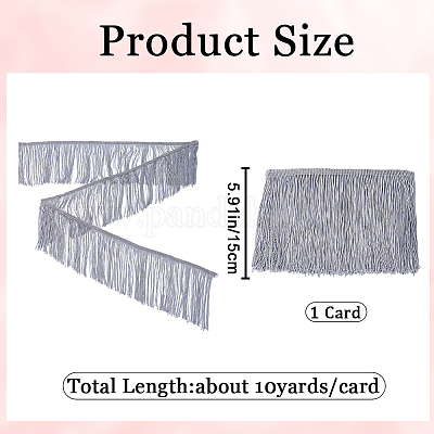 Бахрома с кисточкой из полиэстера DIY-WH0320-56B-1