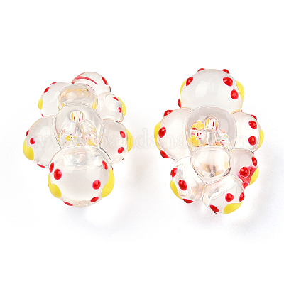 Прозрачные акриловые бусины ACRC-T012-01-E01-1