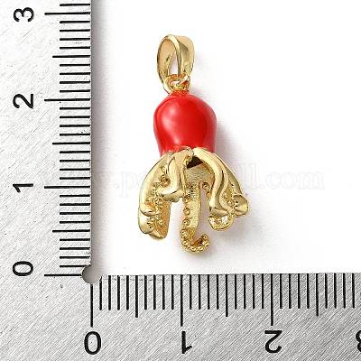 Латунь эмаль подвески&nbsp;LS-KK-P320-01D-G-1