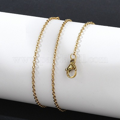 Ожерелье из цепей из нержавеющей стали 304 для мужчин и женщин NJEW-N050-A03-G15-1