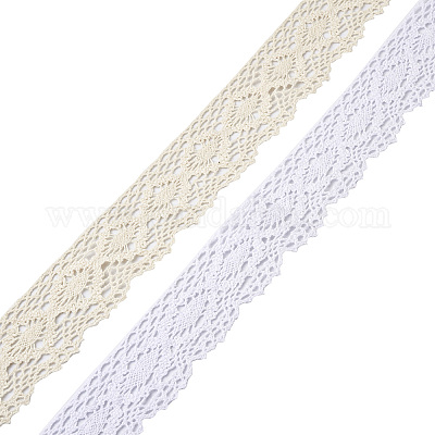 2 рулон 2-х видов хлопчатобумажной ажурной ленты WCOR-MP0001-01-1