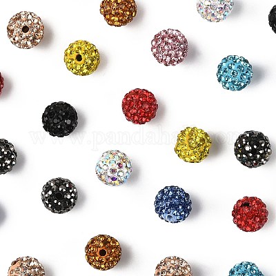 50 шт. 10 цвета проложить бусины для дискотечного шара RB-FS0001-07-1