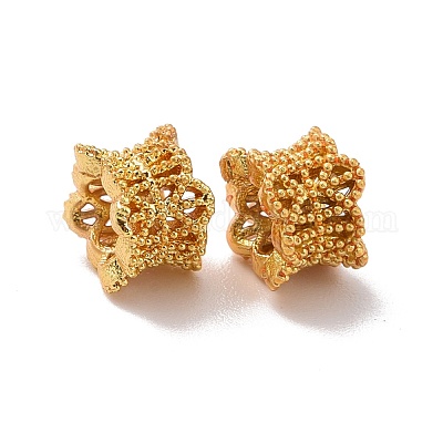 Экологичные латунные европейские бусины KK-D079-09G-1