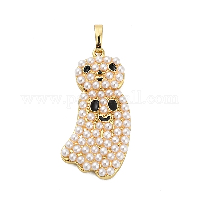 Подвески из латуни и эмали на Хэллоуин KK-F915-02C-G-1