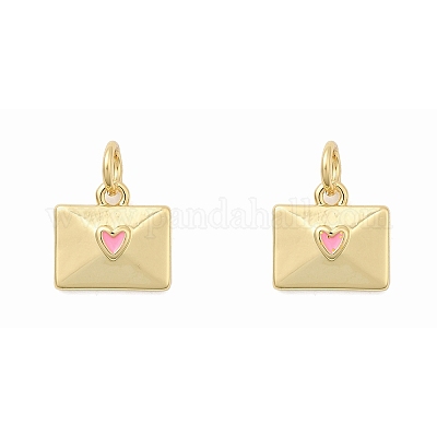 Латунь эмаль подвески KK-P338-31G-02-1