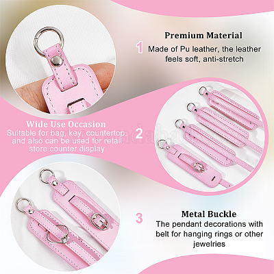 Кожа PU подвесные украшения AJEW-WH0270-193C-1