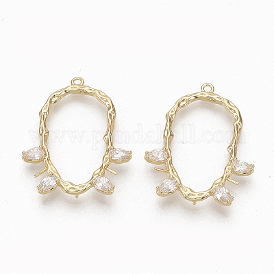 Латунные подвески под залог ZIRC-Q021-082G-NF-1