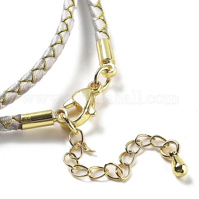 Изготовление плетеных ожерелий из полиэфирного шнура MAK-L043-03G-07-1