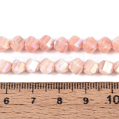 Антикоррозийные гальванические стеклянные бусины GLAA-T025-6mm-14G-1