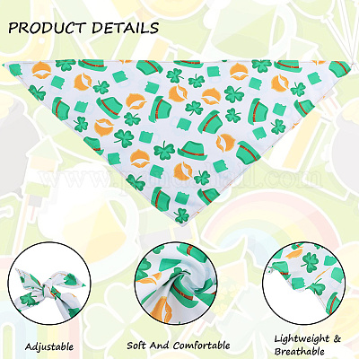 4 шт. 4 стиля треугольный полиэстеровый носовой платок для домашних животных AJEW-CP0006-08B-04-1