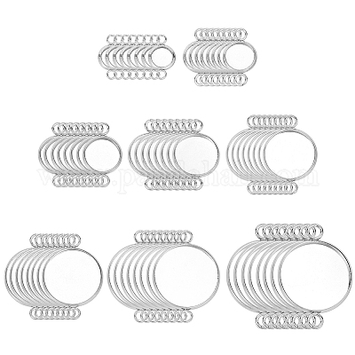 64 шт. 8 стиля кабошонов из нержавеющей стали 304 STAS-HY0001-86P-1