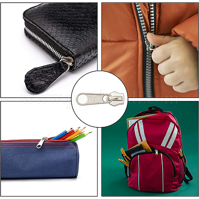 Нейлоновая закрытая молния и бегунки из цинкового сплава DIY-BC0011-65-1