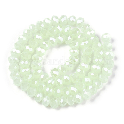 Стеклянные бусины с гальваническим покрытием  EGLA-A044-J1mm-A01-1