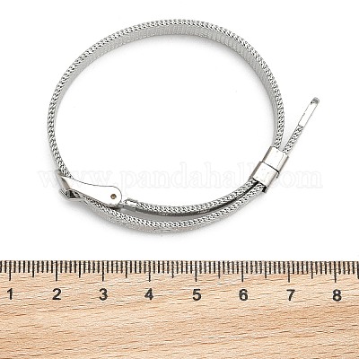 Устойчивый к потускнению модный унисекс 304 нержавеющая сталь ремешок для часов браслеты BJEW-F065B-01-1