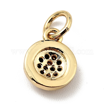 Латунные микро проложить кубического циркония подвески KK-E015-19G-1