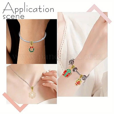 14шт рождественская тема подвески из сплава с эмалью PALLOY-YW00033-1