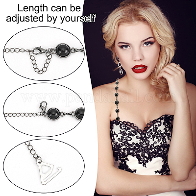 2 пара двухцветных пластиковых бусин с имитацией жемчуга FIND-GO0002-47-1