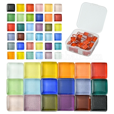 60шт прозрачные стеклянные кабошоны GLAA-YW0003-65-01-1