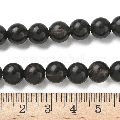 Натуральные ледяные обсидиановые бусинки G-P590-A01-8mm-03-1