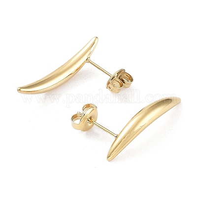 Orecchini a bottone in acciaio inossidabile 304&nbsp;EJEW-P245-13G-1