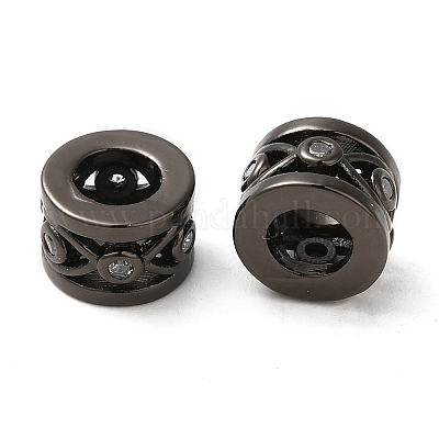 Стойки обшивки латунь кубического циркония бусы KK-Z033-25B-1