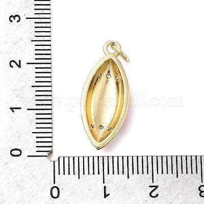 Латунные микро проложить кубического циркония подвески KK-D105-01G-1