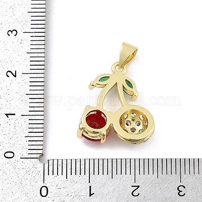 Латунные микро проложить кубического циркония подвески KK-Z090-01G-01-1