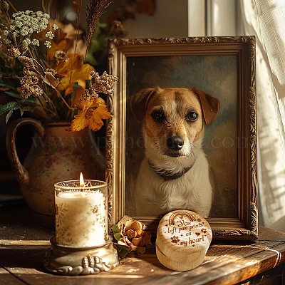 Буковая деревянная шкатулка с гравировкой «Мой первый локон» CON-WH0121-002-1