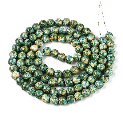 Выпечка краска бисер пряди DGLA-N016-8mm-07-1