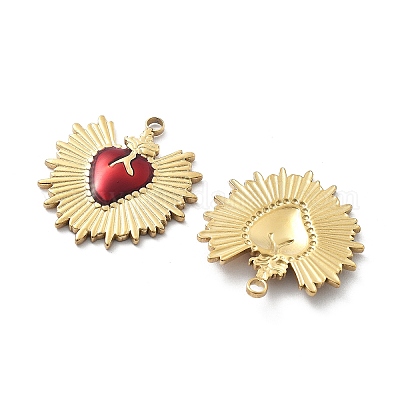 Подвески из нержавеющей стали 304 с эмалью STAS-Z121-38G-02-1