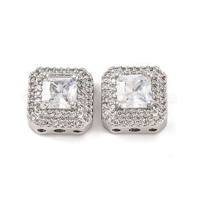 Латунные микропаве из прозрачного кубического циркония KK-S389-29P-1