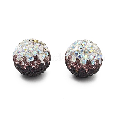 Градиентный дизайн полимерная глина стразы бусины CLAY-NH0001-03C-1