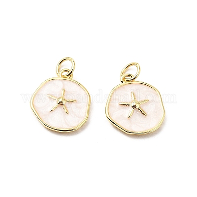 Латунь эмаль подвески KK-L237-022G-01-1