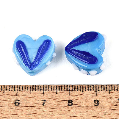 Непрозрачные нити бусин лэмпворк ручной работы LAMP-T017-20-B08-1