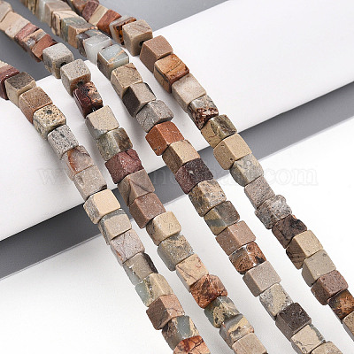 Натуральные бусины из аква терра яшмы G-T140-43B-1