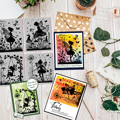 Резиновые прозрачные штампы DIY-WH0251-028-1