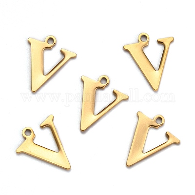 Ионное покрытие(ip) 304 нержавеющая сталь алфавитные подвески STAS-H122-V-G-1