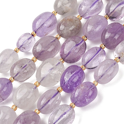 Natürlichen Amethyst Perlen Stränge&nbsp;G-G453-D09-01-1