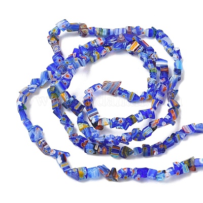 Ручной работы millefiori стеклянные бусины нитки LAMP-P070-02A-06-1