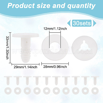 30 комплект пластиковых кукольных суставов DOLL-GO0001-06B-1