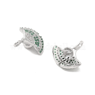 Латунный микро-паве кубический цирконий KK-Z073-33P-1