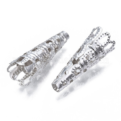 Железные филигранные конусы из бисера&nbsp;E057Y-S-1