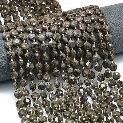 Природные лабрадорита бисер нитей G-C116-A50-02-1