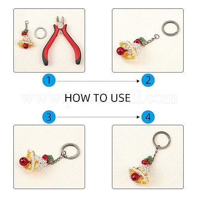 Разъемные застежки для ключей из нержавеющей стали 304 STAS-UN0006-33P-1