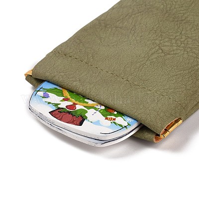 4 шт. 4-х цветный прямоугольный чехол для хранения очков из искусственной кожи AJEW-PH0004-54-1