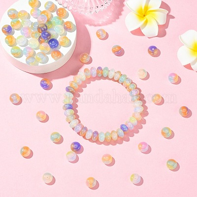 90шт 9 цвета непрозрачных бусин из смолы FIND-CJ0004-80-1