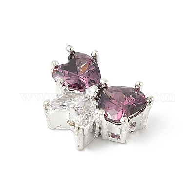 Латунные микро проложить кубического циркония подвески KK-K297-25S-1