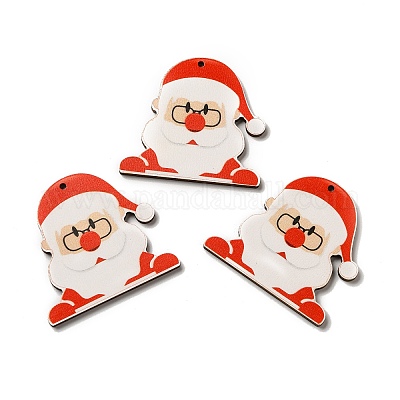 Деревянные подвески с односторонним принтом WOOD-H102-02K-1